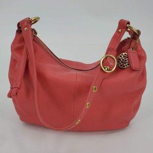 Coach Orange Leather Hobo Bag